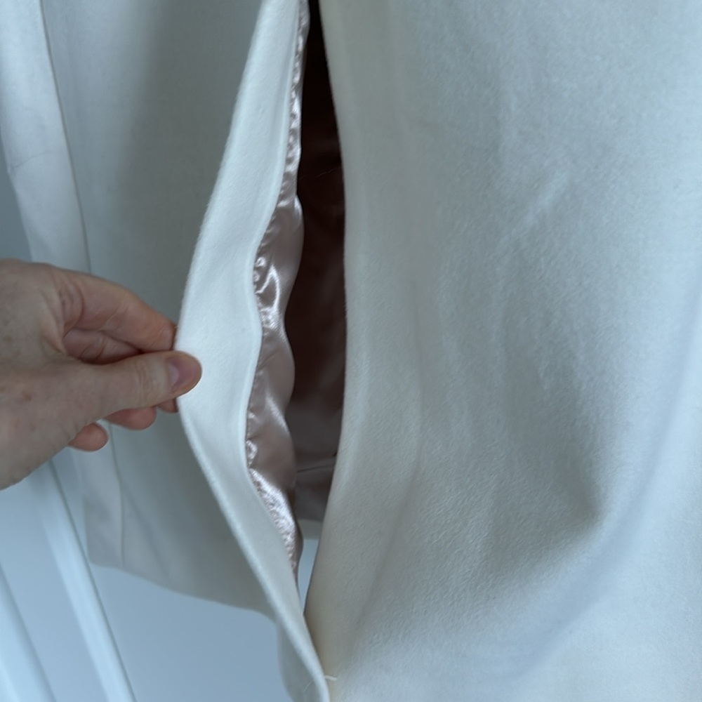 J. Crew Double Breasted Off White Coat 2 - Picture 7 of 7